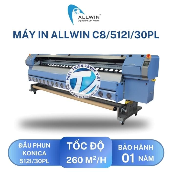 Máy In Bạt Hiflex Allwin C8/512i/30PL